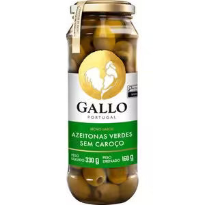 Azeitona Verde Gallo Sem Caroço 160g